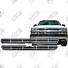 Chevrolet Suburban Ls, Lt 2000-2006 Chrome Front Grille Overlay 