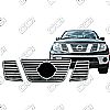 Nissan Pathfinder  2005-2007 Chrome Front Grille Overlay 
