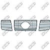 Nissan Armada  2004-2007 (3 Piece) Chrome Front Grille