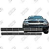 Chevrolet Trail Blazer Ls, Lt 2002-2005 Chrome Front Grille Overlay 