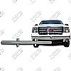 Gmc Sierra 1sa, 2sa, Sl, Sle 2007-2013 Chrome Front Grille Overlay 