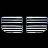 Dodge Nitro  2007-2011 (4 Piece) Chrome Front Grille
