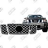 Nissan Titan Se, Le 2008-2013 Chrome Front Grille Overlay 