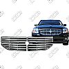 Dodge Caliber R/T, Sxt, Se 2007-2012 Chrome Front Grille Overlay 