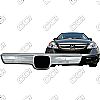 Honda Cr-V Lx 2007-2009 Chrome Front Grille Overlay 