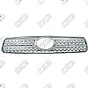 Toyota Rav 4 Base, Sport 2006-2008 Chrome Front Grille Overlay 