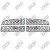 Dodge Ram  2009-2011 (4 Piece) Chrome Front Grille