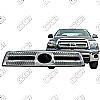 Toyota Tundra Base, Sr5 2010-2013 Chrome Front Grille Overlay 