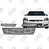 Chevrolet Impala Ls, Lt, Ltz 2006-2011 Chrome Front Grille Overlay 