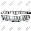 Chevrolet Equinox  2010-2011 (2 Piece) Chrome Front Grille