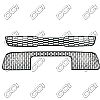 Kia Soul  2010-2011 (2 Piece) Chrome Front Grille