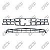 Chevrolet Camaro  2010-2011 (2 Piece) Chrome Front Grille