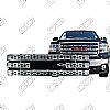 Gmc Sierra 2500/3500 Hd Sle, Slt, Wt 2011-2013 Chrome Front Grille Overlay 
