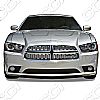 Dodge Charger Se, Sxt, R/T 2012-2012 Chrome Front Grille Overlay 
