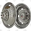 Chevrolet Silverado 3500 Hd/Rv 1973-2010 Chrome Wheel Simulators (19.5" 5 Lug Front / 10 Lug Rear) 