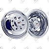 Chevrolet Silverado 4500 1990-2010 Chrome Wheel Simulators (19.5" 8 Lugs 6.75 Inch Wide Wheel) 