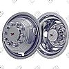 Ford Super Duty F350 1992-1998 Chrome Wheel Simulators (16" 10 Lugs) 