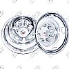 Dodge Ram 3500 2003-2012 Chrome Wheel Simulators (17" 8 Lugs) 