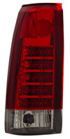 Chevrolet CK, Tahoe, Suburban 88-98 LED Tail Lights Red/Chrome