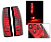 Cadillac Escalade 01-02 LED Tail Lights Red/Chrome