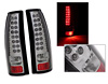 Chevrolet CK, Tahoe, Suburban 88-98 LED Tail Lights Chrome/Smoked Lens