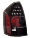 Chrysler 300 2005-2007 Black Housing Clear Lens LED Tail Lights