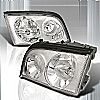 Mercedes Benz S Class 1992-1998 Chrome Euro Headlights  