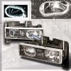Chevrolet Full Size Pickup 1988-1998 Chrome Euro Headlights  