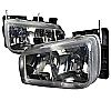 Cadillac Escalade 1999-2000 Gunmetal Euro Headlights  