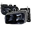 Cadillac Escalade 1999-2000 Black Euro Headlights  