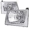 Ford Econoline 1992-2006 Chrome Euro Headlights  