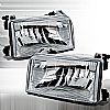 Ford Super Duty 1992-1996 Chrome Euro Headlights  