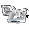 Ford F150 1997-2003 Chrome Euro Headlights  