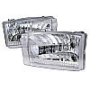 Ford Super Duty 1999-2004 Chrome Euro Headlights  