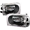 Ford Super Duty 1999-2004 Black Euro Headlights  