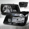 Volkswagen Jetta 1999-2004 Black Euro Headlights  