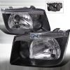 Volkswagen Jetta 1999-2004 Black Euro Headlights  