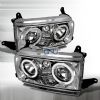 Toyota Land Cruiser 1991-1997 Chrome Euro Headlights With Halo'S 