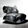 Nissan Maxima 2000-2003 Black Euro Headlights  