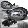 Dodge Neon 2000-2002 Black Euro Headlights  