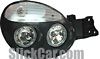 Subaru WRX Impreza 2002-2003 Diamond Back Headlights - Crystal, Black/Clear