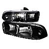 Chevrolet S10 Blazer 1998-2004 Black Euro Headlights  