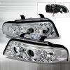 Audi A4  2000-2001 Chrome Halo Projector Headlights  