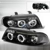 Audi A4  2000-2001 Black Halo Projector Headlights  W/LED'S