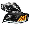 Audi A6  2002-2005 Black  Projector Headlights  