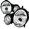 Mercedes Benz E-Class W210 2000-2002 Chrome  Projector Headlights  