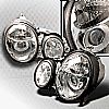 Mercedes Benz E-Class W210 2000-2002 Chrome Halo Projector Headlights  