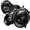 Mercedes Benz E-Class W210 2000-2002 Black  Projector Headlights  