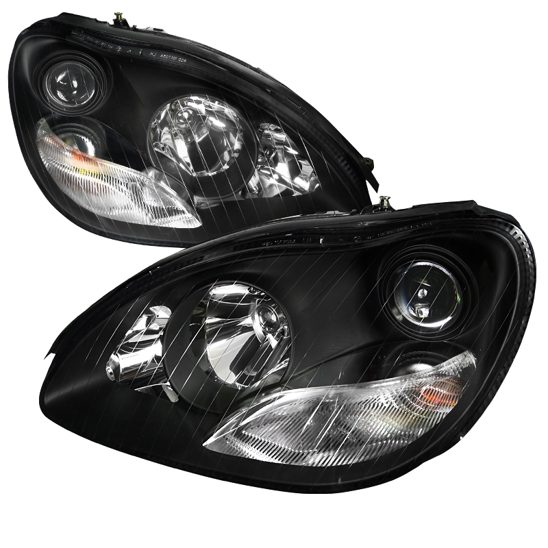 Mercedes black projector headlights #7