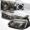 Chevrolet Cavalier 1995-1999 Halo  Projector Headlights - Black  